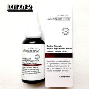 Lot of 2 Skin Nutritions Double Strength Retinol Night Repair Serum 1.0 oz./30m